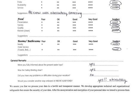 Review img # 126 of the yacht ABOVE & BEYOND