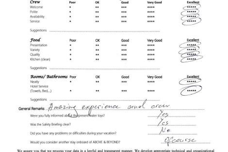 Review img # 121 of the yacht ABOVE & BEYOND