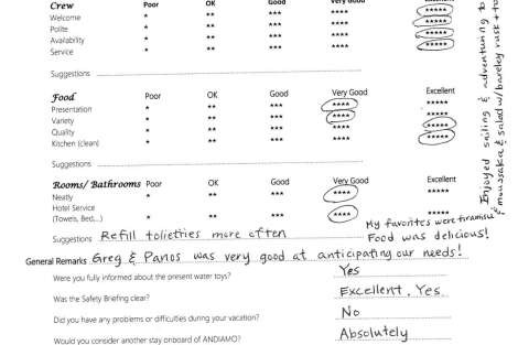 Review img # 83 of the yacht ANDIAMO