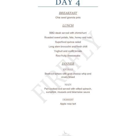 Food onboard Firefly # 4