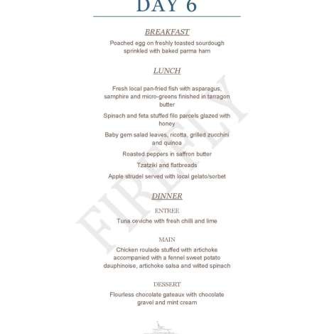 Food onboard Firefly # 6