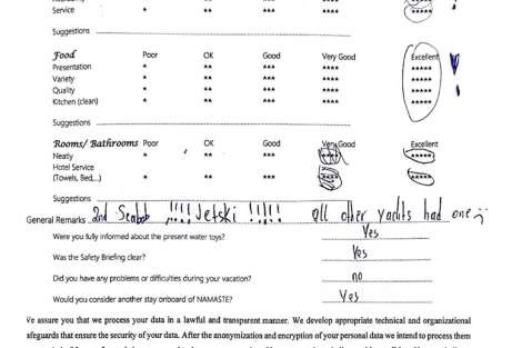 Review img # 99 of the yacht NAMASTE (SAMANA)