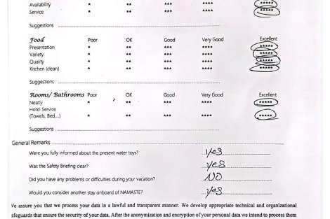 Review img # 83 of the yacht NAMASTE (SAMANA)