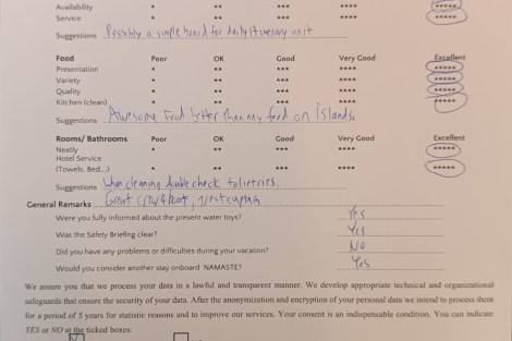 Review img # 48 of the yacht NAMASTE (SAMANA)