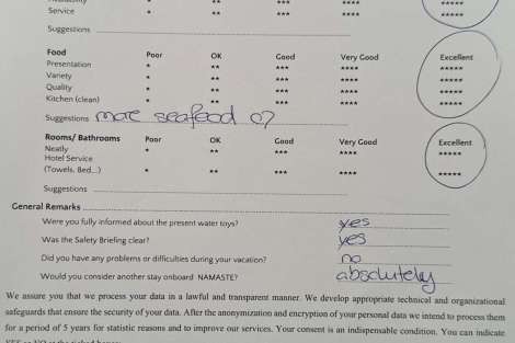 Review img # 35 of the yacht NAMASTE (SAMANA)