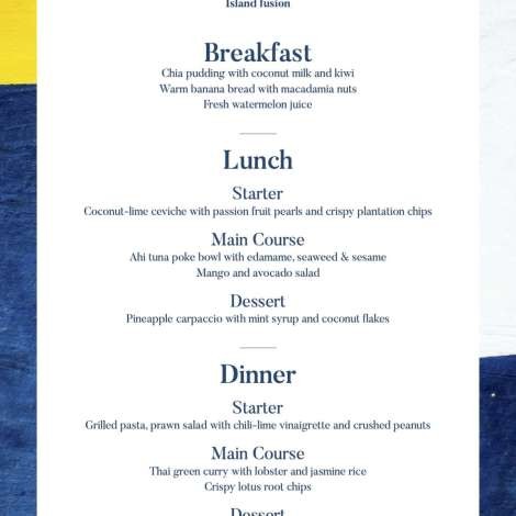 Food onboard New Star # 4